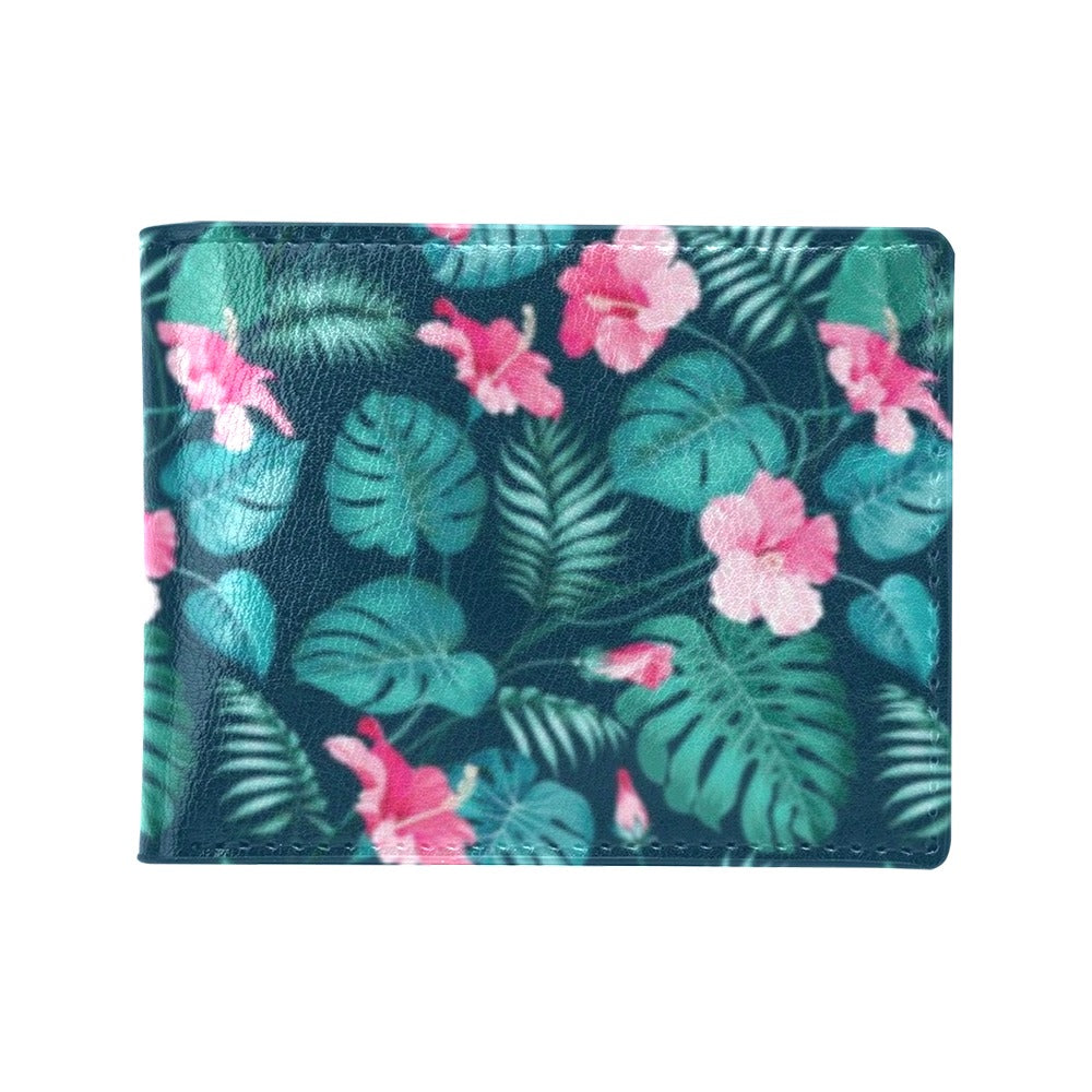 Summer Floral Print Design LKS301 Men's ID Card Wallet