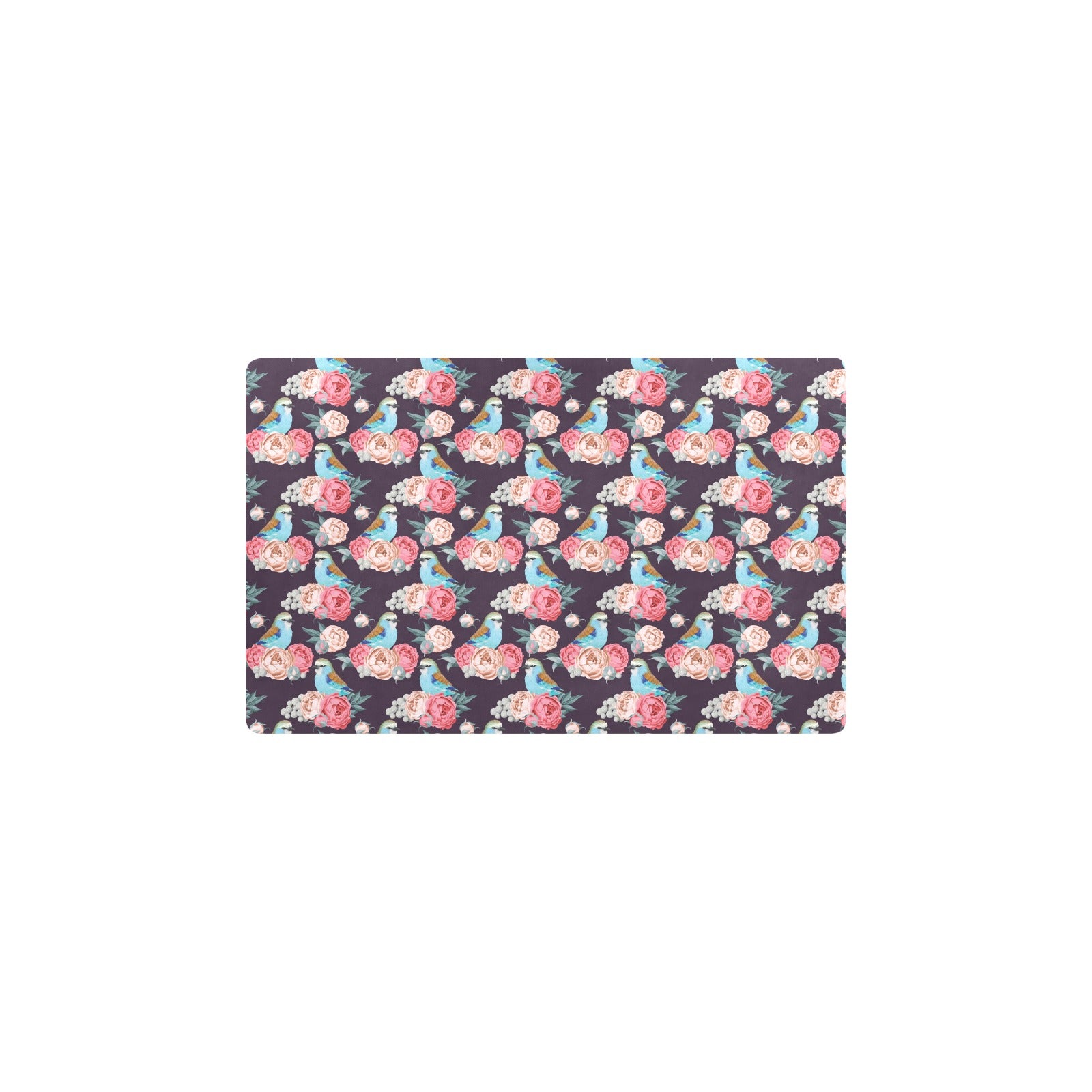 Bluebird Pattern Print Design 02 Kitchen Mat