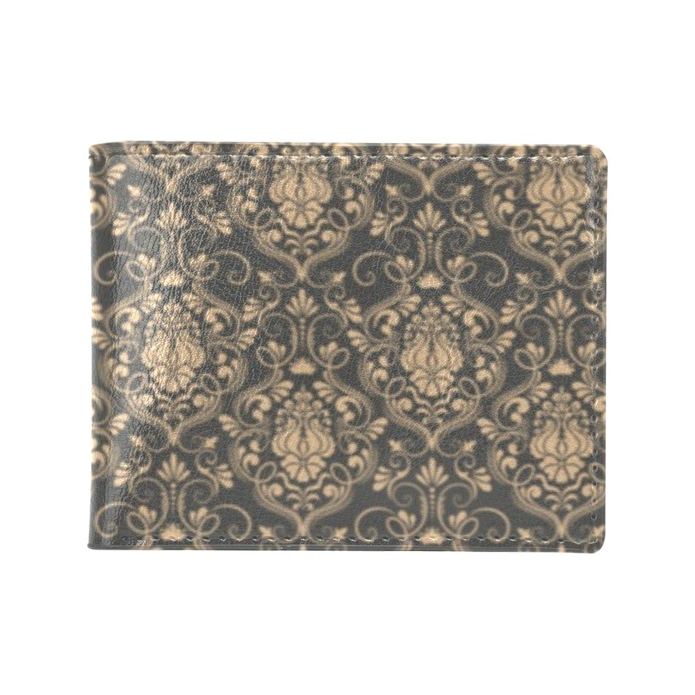 Damask Elegant Luxury Print Pattern Men's ID Card Wallet