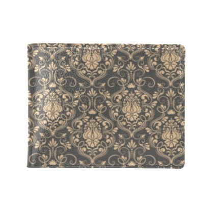 Damask Elegant Luxury Print Pattern Men's ID Card Wallet