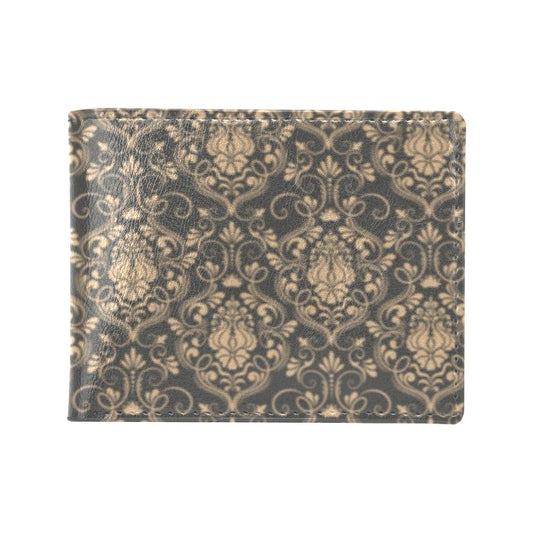 Damask Elegant Luxury Print Pattern Men's ID Card Wallet