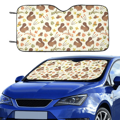 Squirrel Print Design LKS3010 Car front Windshield Sun Shade