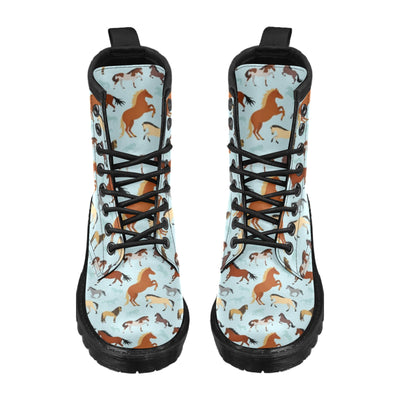 Horse Cute Themed Pattern Print Women's Boots