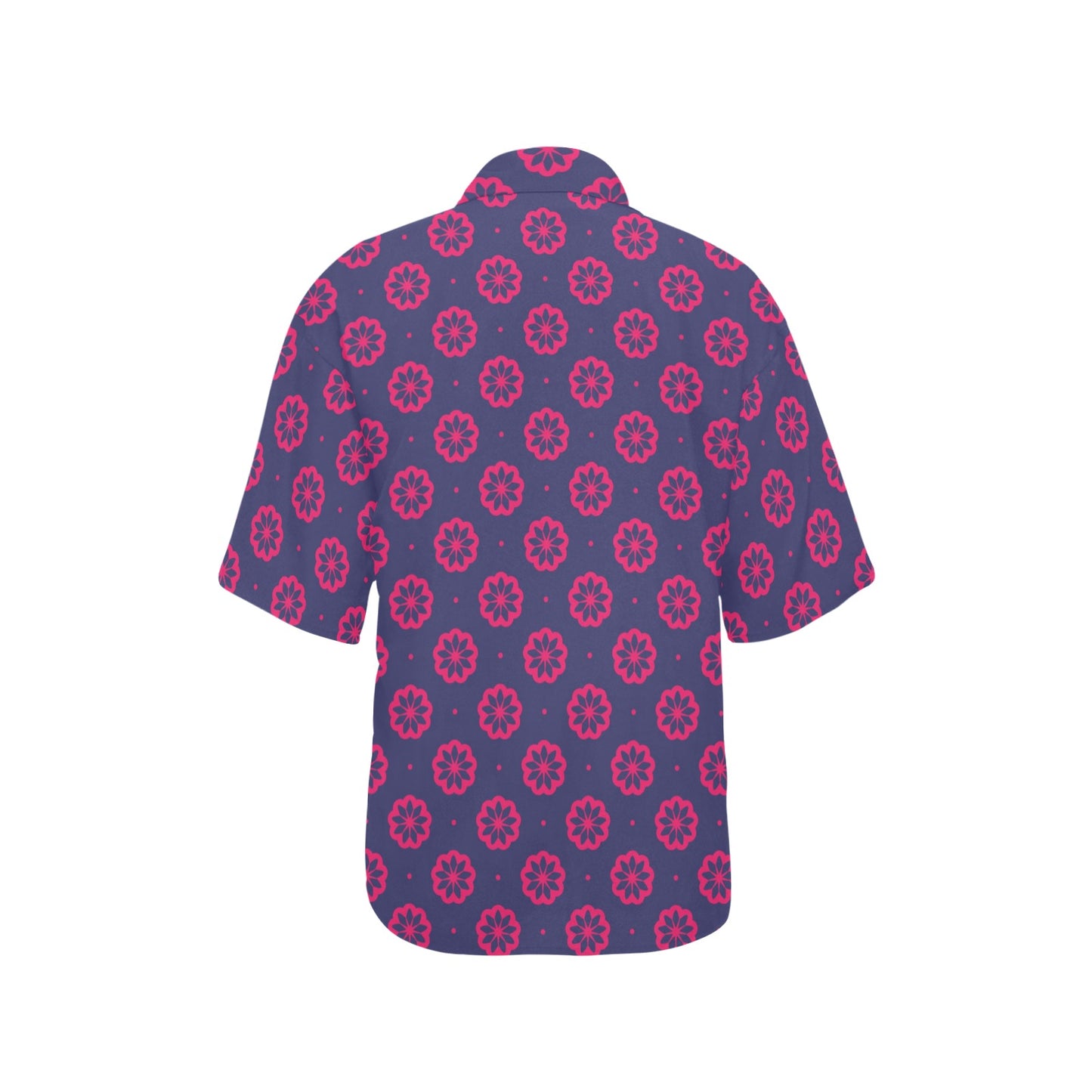 Water Lily Print Design LKS301 Women's Hawaiian Shirt