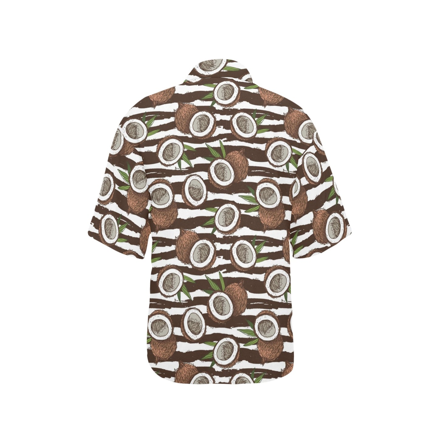Coconut Pattern Print Design CN04 Women's Hawaiian Shirt