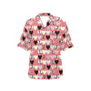 Chihuahua Pattern Print Design 01 Women's Hawaiian Shirt