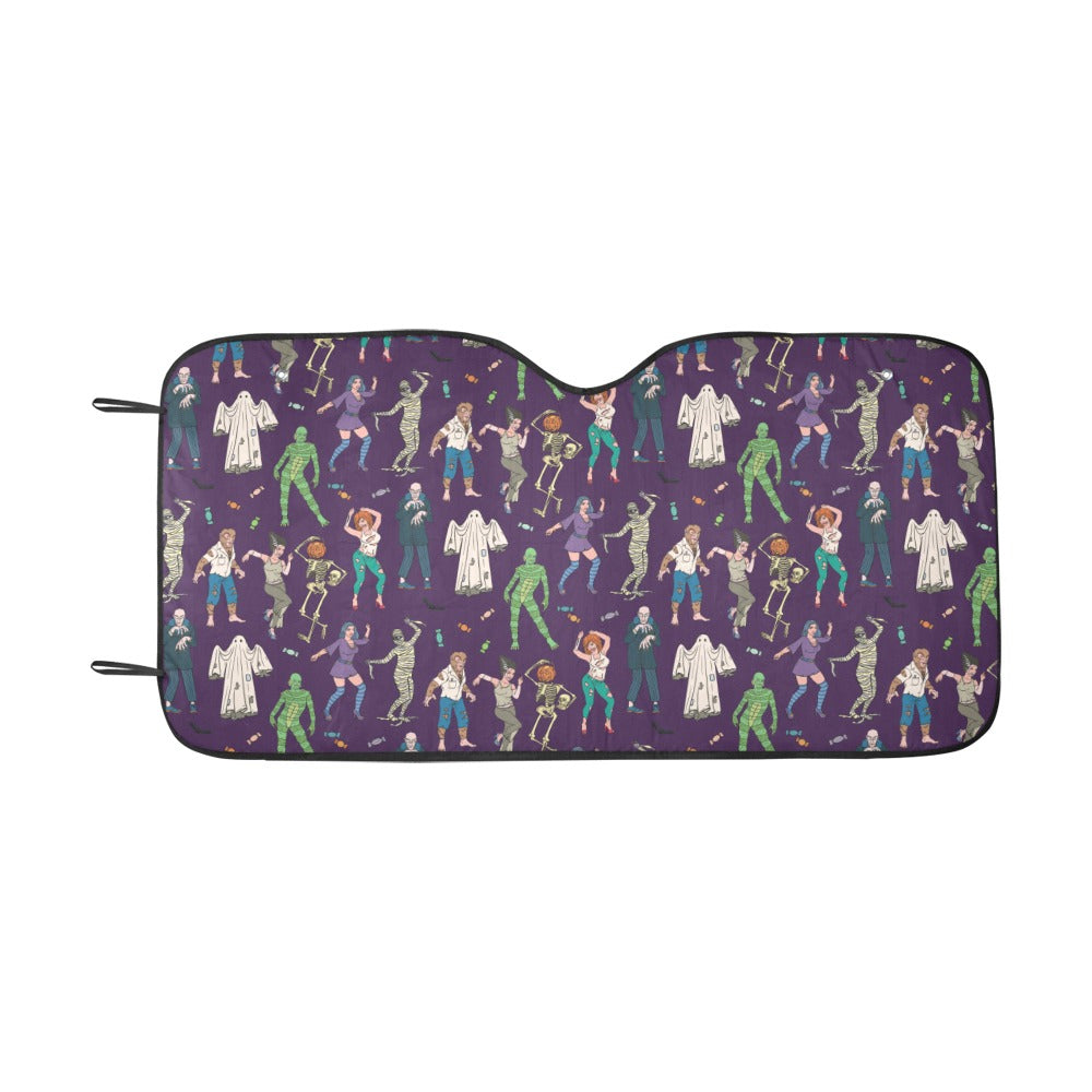 Creepy Zombie Print Design LKS302 Car front Windshield Sun Shade
