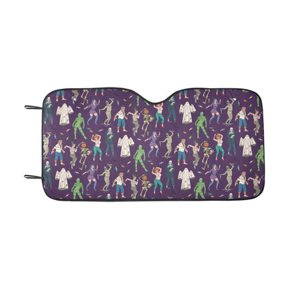 Creepy Zombie Print Design LKS302 Car front Windshield Sun Shade