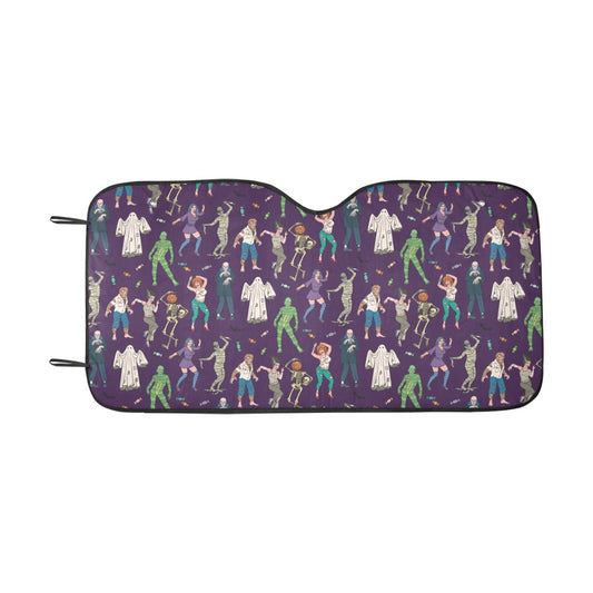 Creepy Zombie Print Design LKS302 Car front Windshield Sun Shade