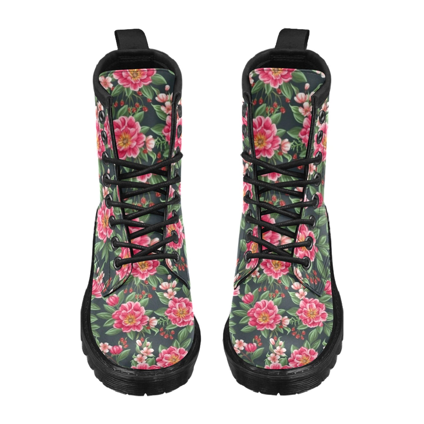 Summer Floral Pattern Print Design SF06 Women's Boots