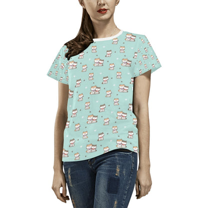 Shiba Inu Print Design LKS302 Women's  T-shirt