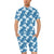 Hibiscus Pattern Print Design HB03 Men's Romper