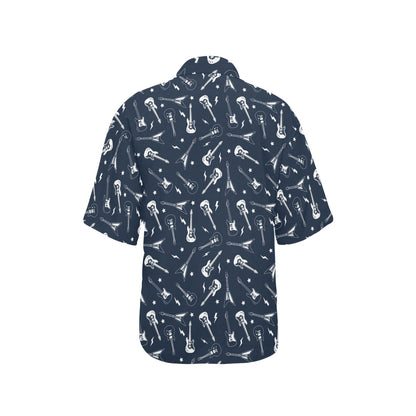 Electric Guitar Print Design LKS402 Women's Hawaiian Shirt