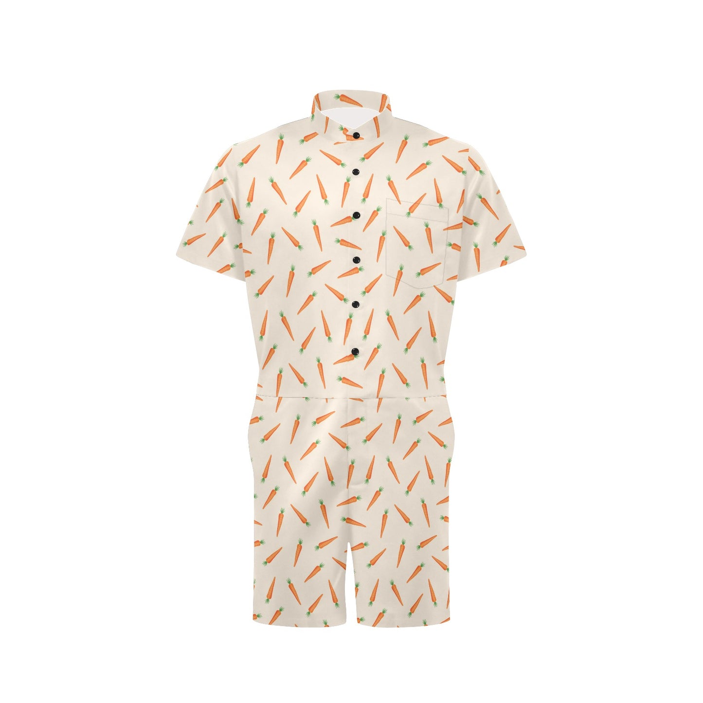 Carrot Pattern Print Design 07 Men's Romper
