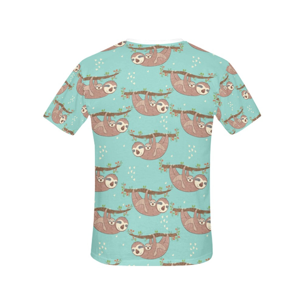 Sloth Print Design LKS302 Women's  T-shirt