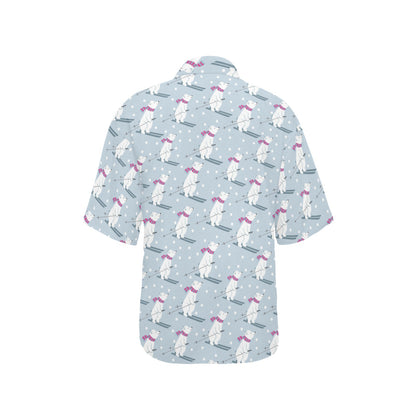 Ski Print Design LKS307 Women's Hawaiian Shirt