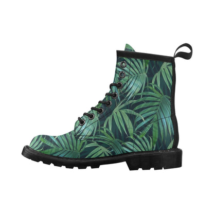 Tropical Flower Pattern Print Design TF011 Women's Boots