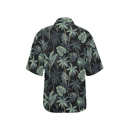Rainforest Pattern Print Design RF02 Women's Hawaiian Shirt