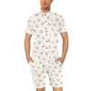 Swallow Bird Pattern Print Design 01 Men's Romper