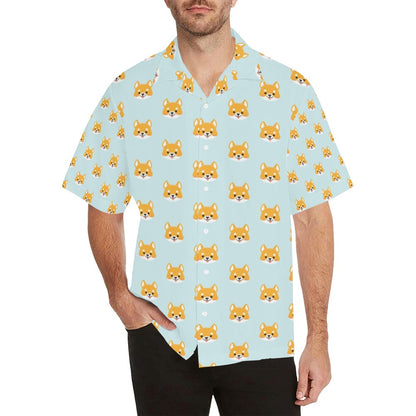 Shiba Inu Print Design LKS301 Men's Hawaiian Shirt