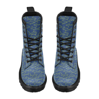 Shark Print Design LKS301 Women's Boots