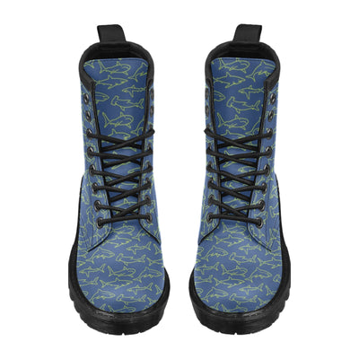 Shark Print Design LKS301 Women's Boots