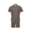 Ethnic Style Print Pattern Men's Romper