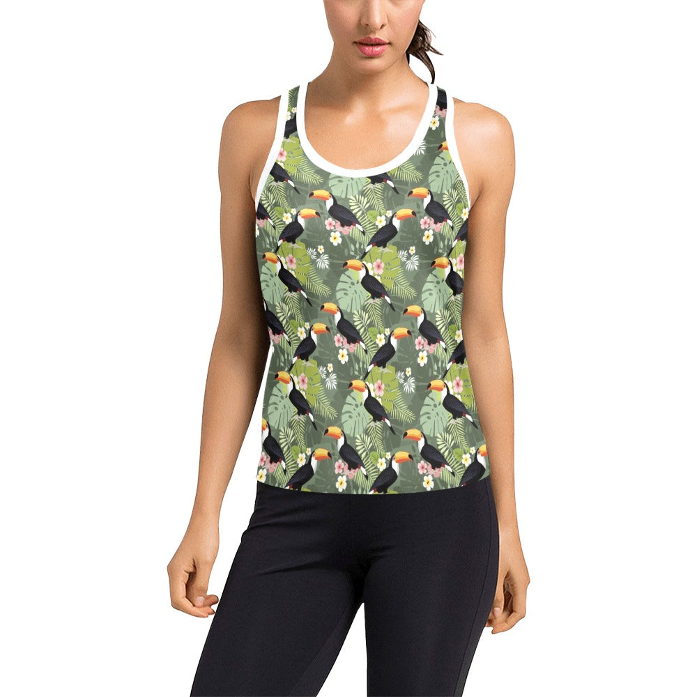 Toucan Print Design LKS304 Women's Racerback Tank Top