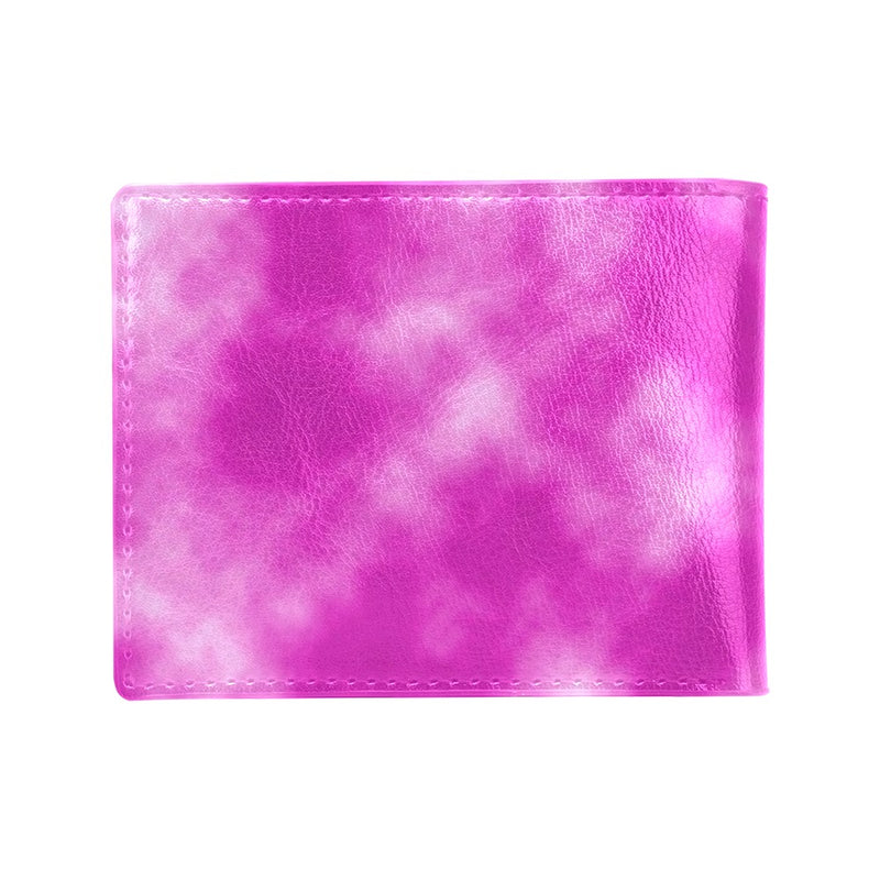 Tie Dye Pink Design Print Men's ID Card Wallet