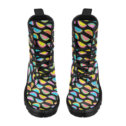 Watermelon Pattern Print Design WM08 Women's Boots