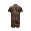 African Pattern Print Design 07 Men's Romper