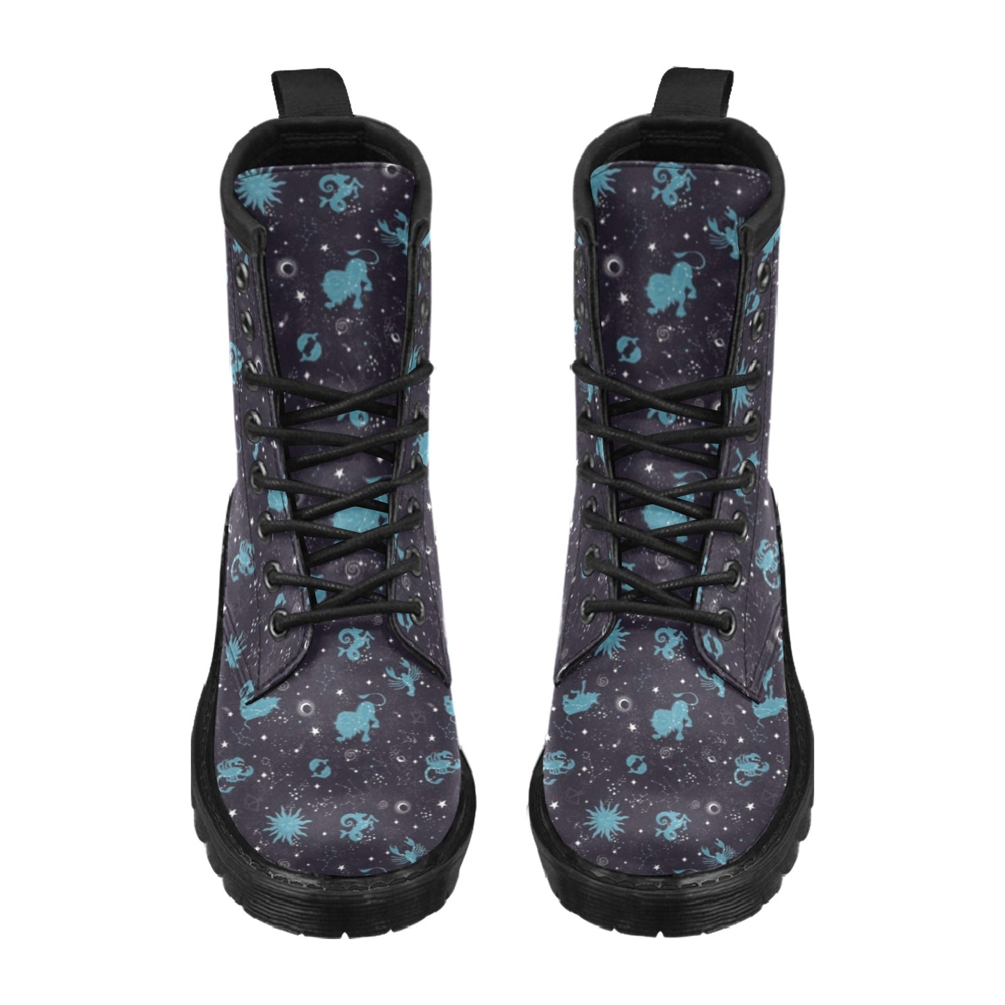 Zodiac Print Design LKS303 Women's Boots