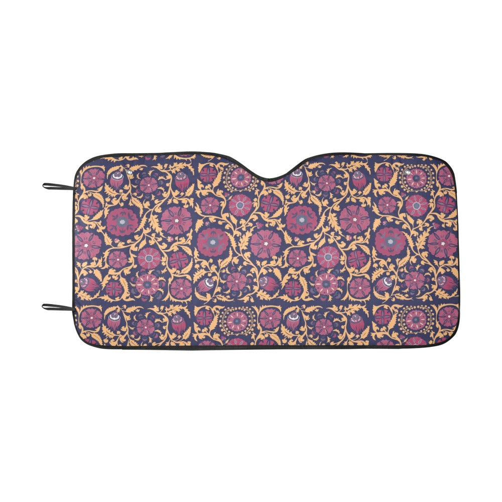 Suzani Print Design LKS303 Car front Windshield Sun Shade