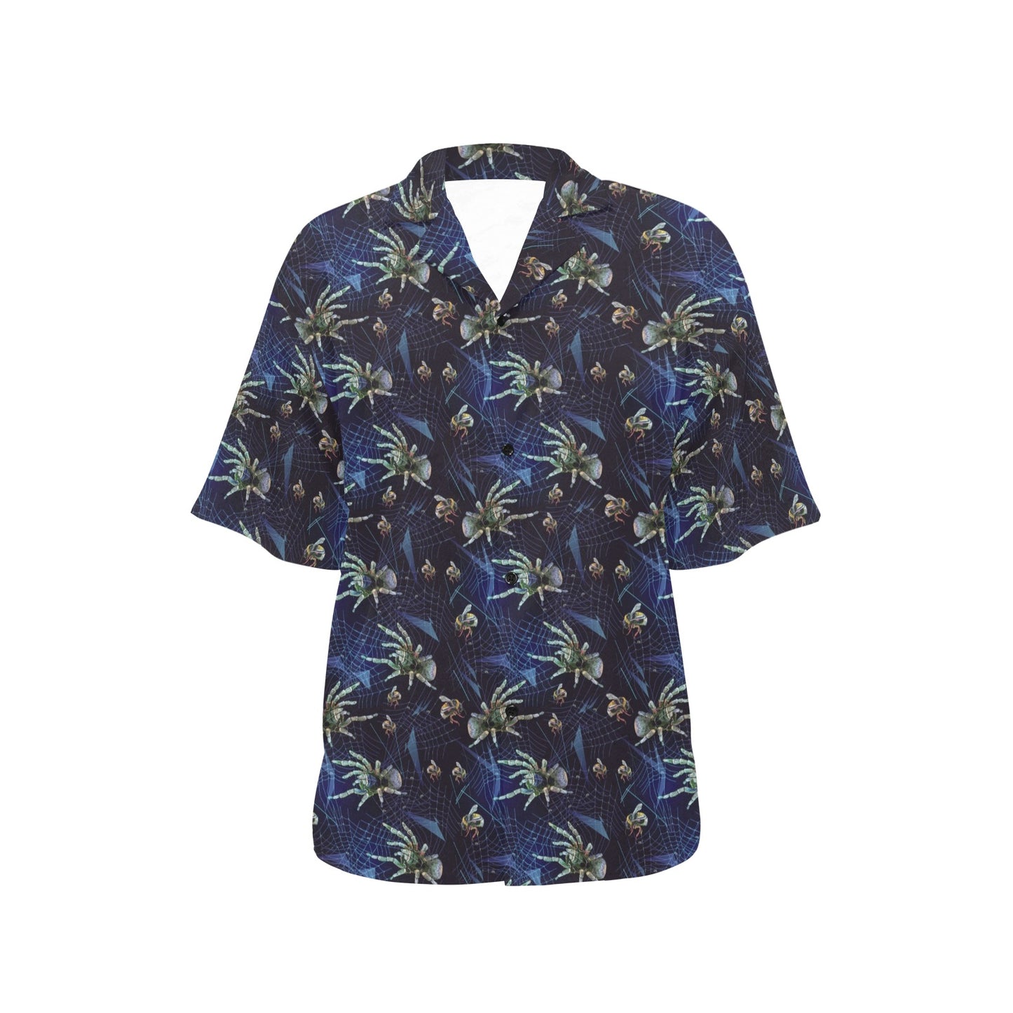 Tarantula Print Design LKS401 Women's Hawaiian Shirt