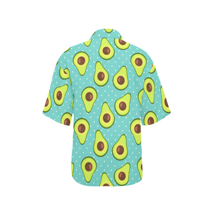 Avocado Pattern Print Design AC012 Women's Hawaiian Shirt