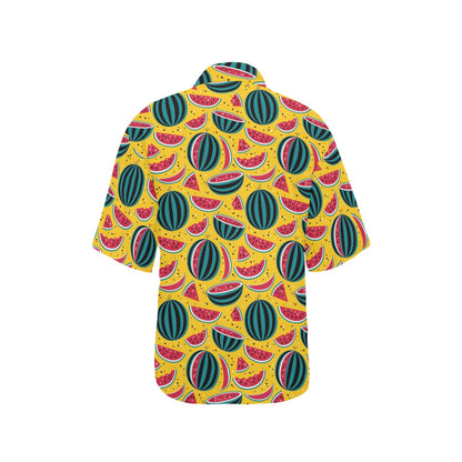 Watermelon Pattern Print Design WM02 Women's Hawaiian Shirt