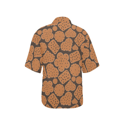 Cracker Pattern Print Design 01 Women's Hawaiian Shirt