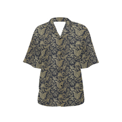 Brocade Pattern Print Design 04 Women's Hawaiian Shirt