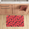 Hibiscus Red Pattern Print Design LKS306 Kitchen Mat