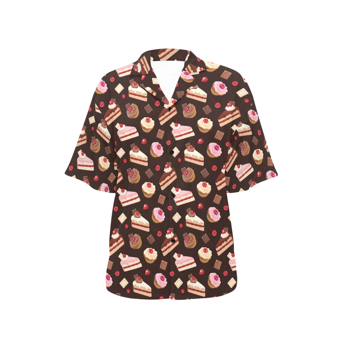 Cake Pattern Print Design 04 Women's Hawaiian Shirt