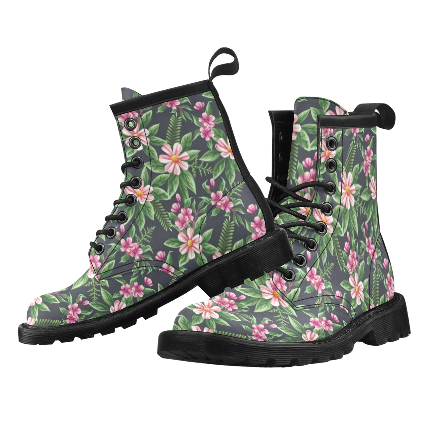 Summer Floral Pattern Print Design SF010 Women's Boots