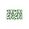 Green Pattern Tropical Palm Leaves Kitchen Mat