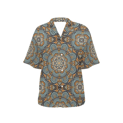 Mandala Pattern Print Design 05 Women's Hawaiian Shirt