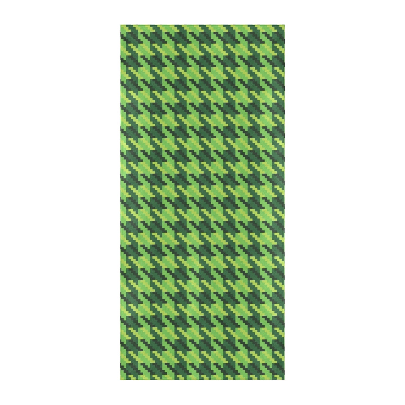 St Patricks Day Houndstooth Pattern Print LKS301 Beach Towel 32" x 71"