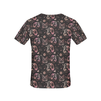 Third Eye Girl Cat Print Design LKS305 Women's  T-shirt