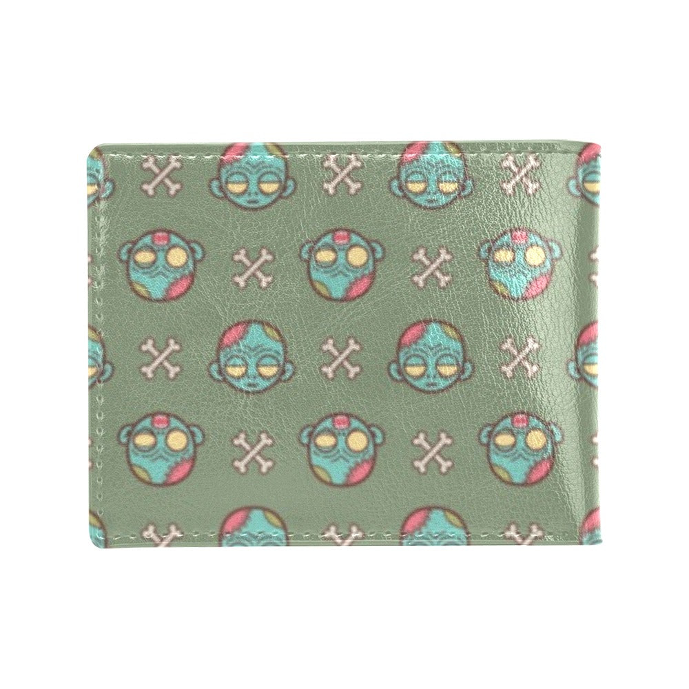 Zombie Print Design LKS301 Men's ID Card Wallet