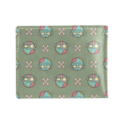 Zombie Print Design LKS301 Men's ID Card Wallet