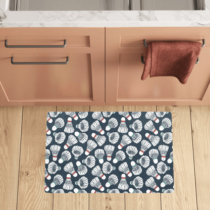 Badminton Ball Pattern Print Design 01 Kitchen Mat