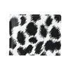 Cheetah Black Print Pattern Men's ID Card Wallet