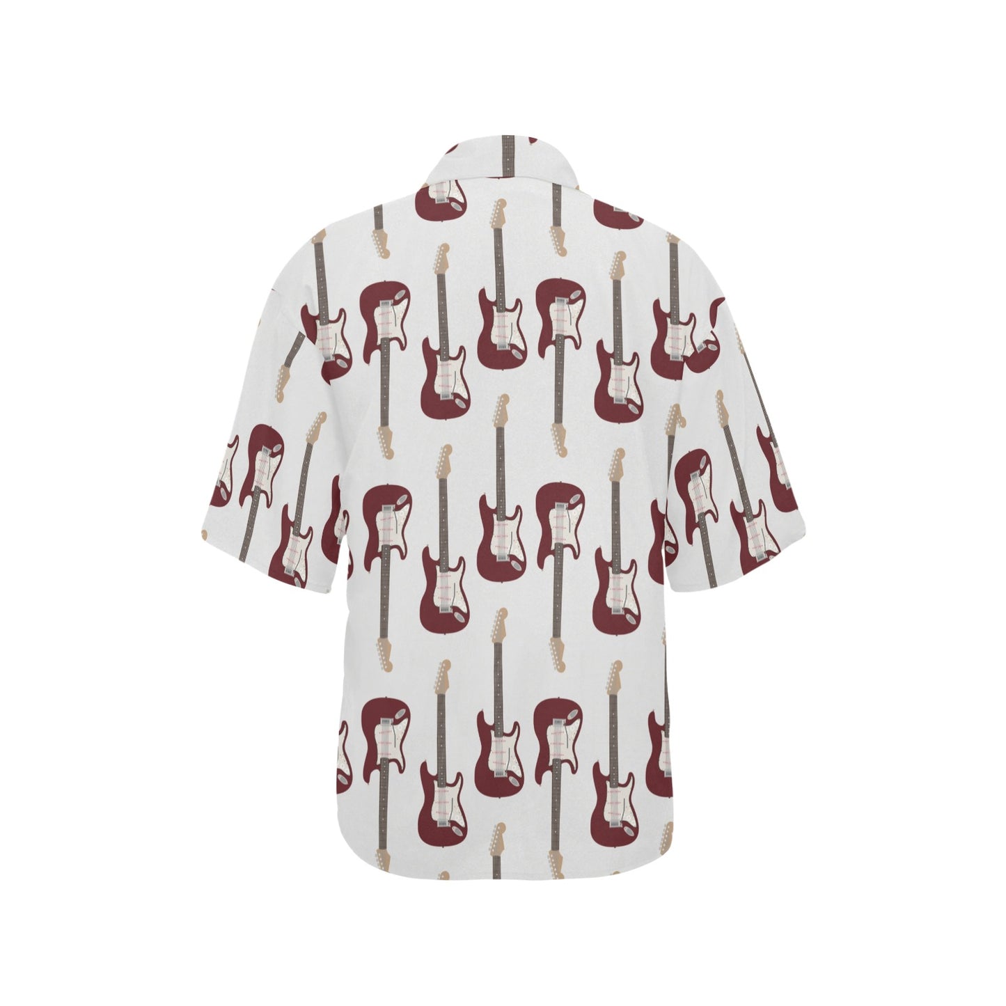 Bass Guitar Pattern Print Design 03 Women's Hawaiian Shirt